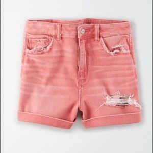 AE Stretch Denim Mom Shorts